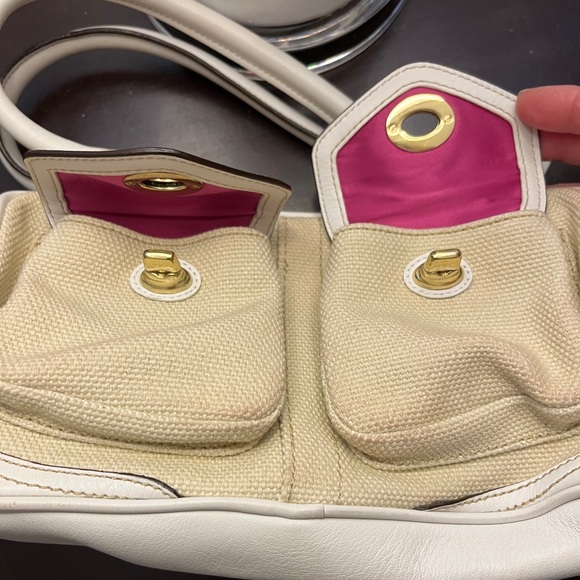 COACH - Canvas & Leather Purse - Picture 4 of 4